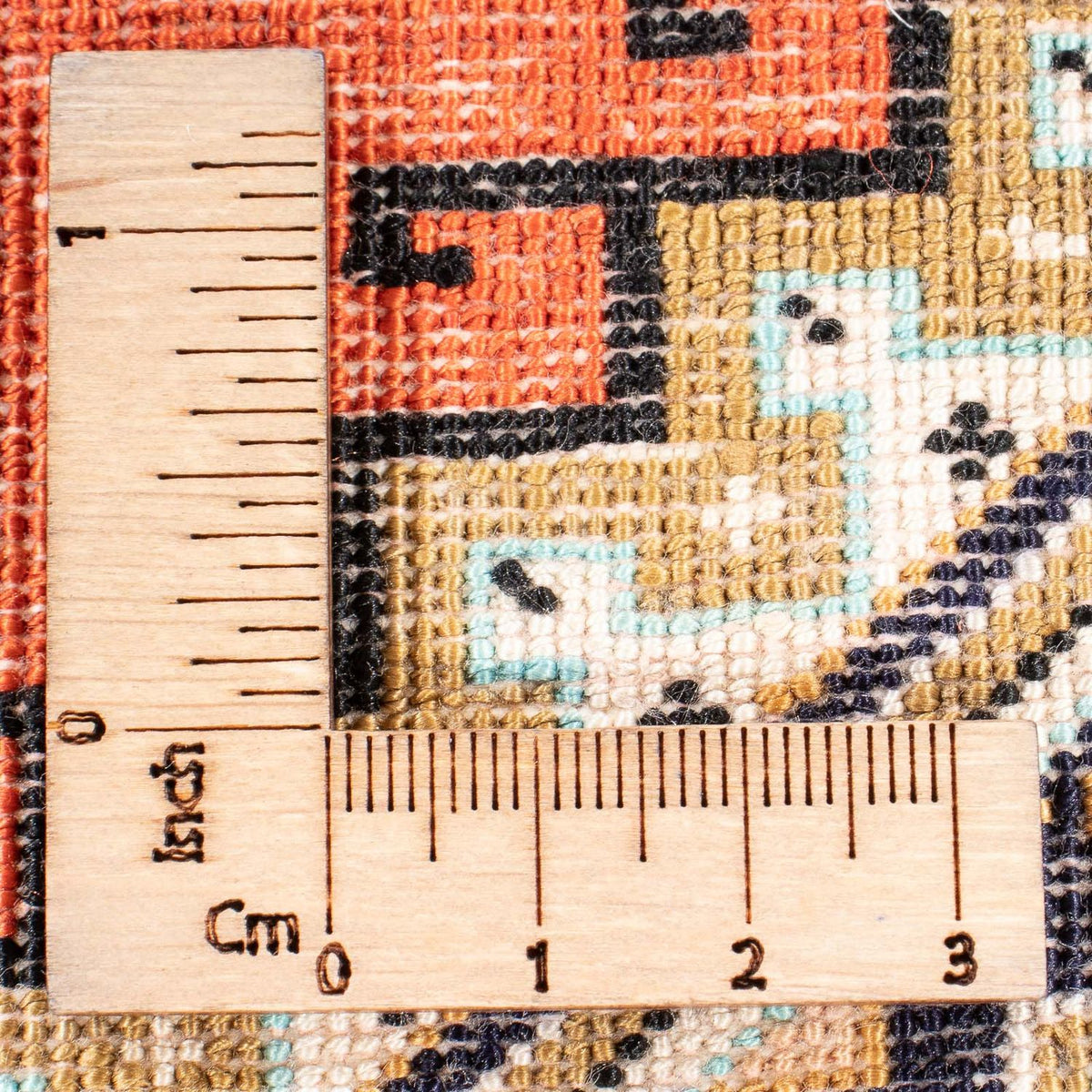 Zijden tapijt - Ghom Silk - Premium - 77 x 56 cm - oranje