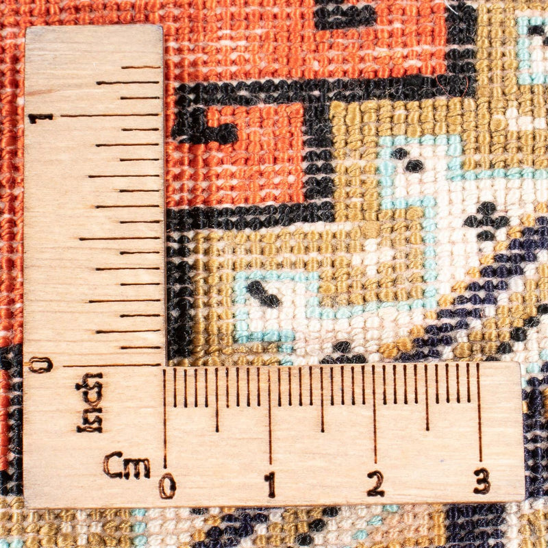 Zijden tapijt - Ghom Silk - Premium - 77 x 56 cm - oranje