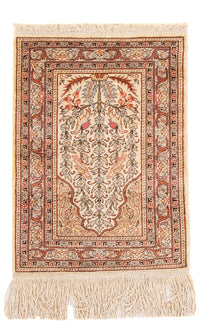 Oosters tapijt - Hereke - 58 x 39 cm - beige