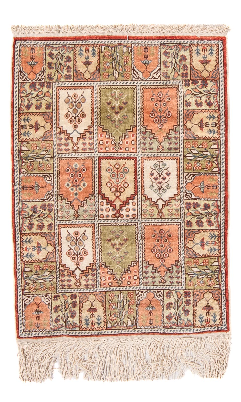 Oosters tapijt - Hereke - 59 x 45 cm - veelkleurig