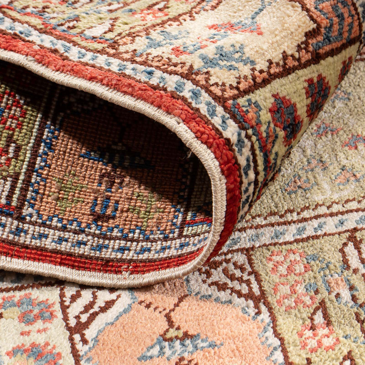 Oosters tapijt - Hereke - 59 x 45 cm - veelkleurig