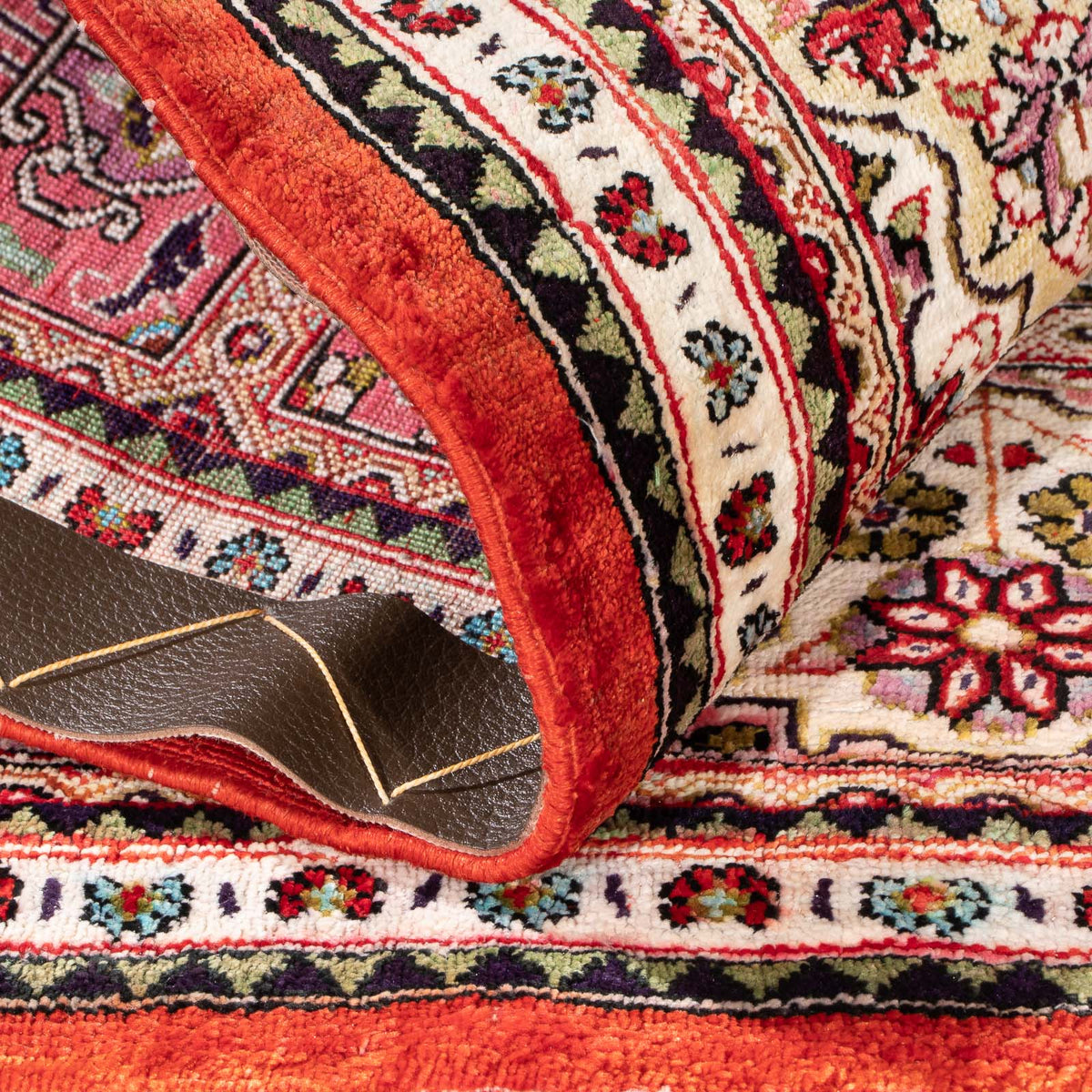 Zijden tapijt - Ghom Silk - Premium - 71 x 58 cm - veelkleurig