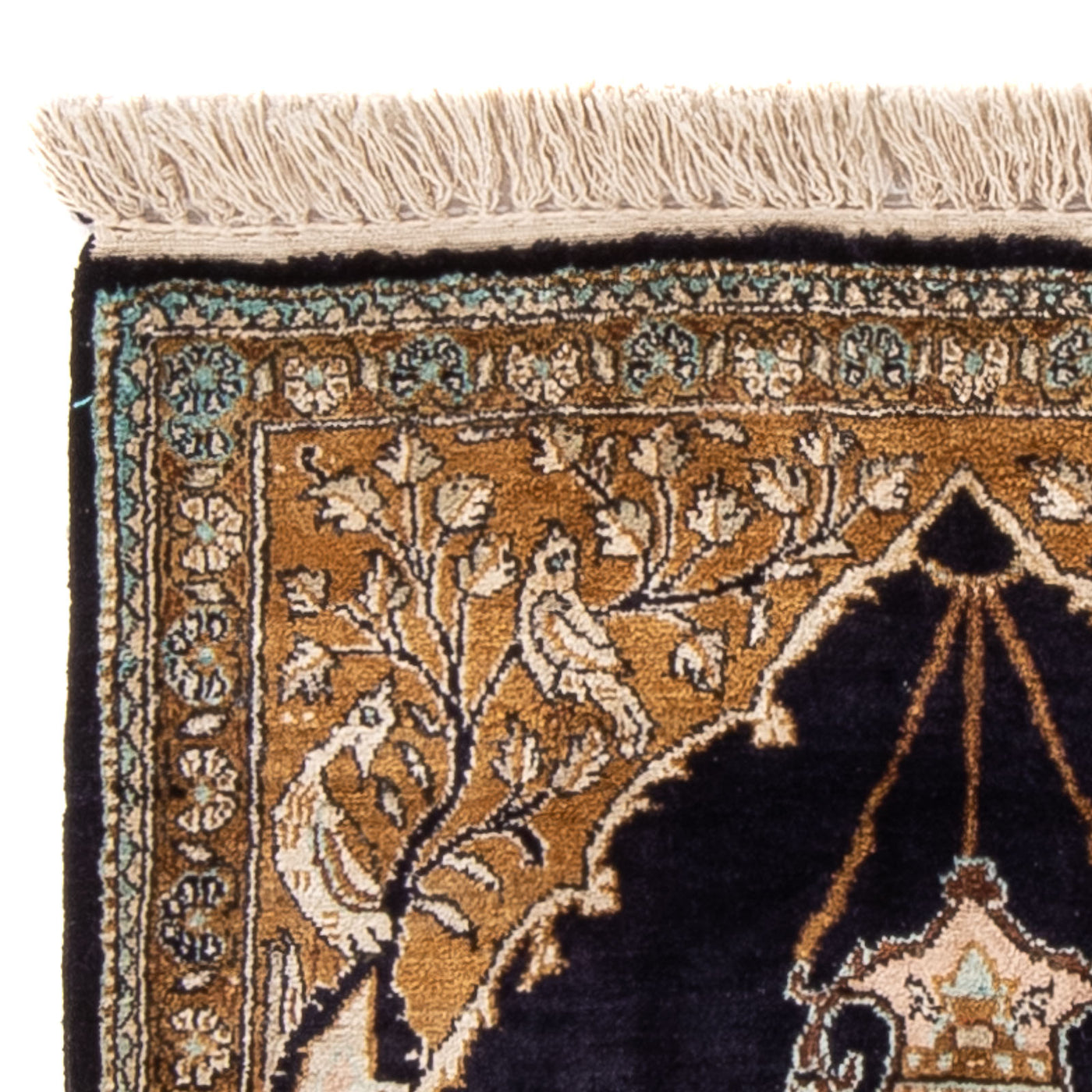 Qom zijde Tapijt 72x57cm - Perzisch tapijt