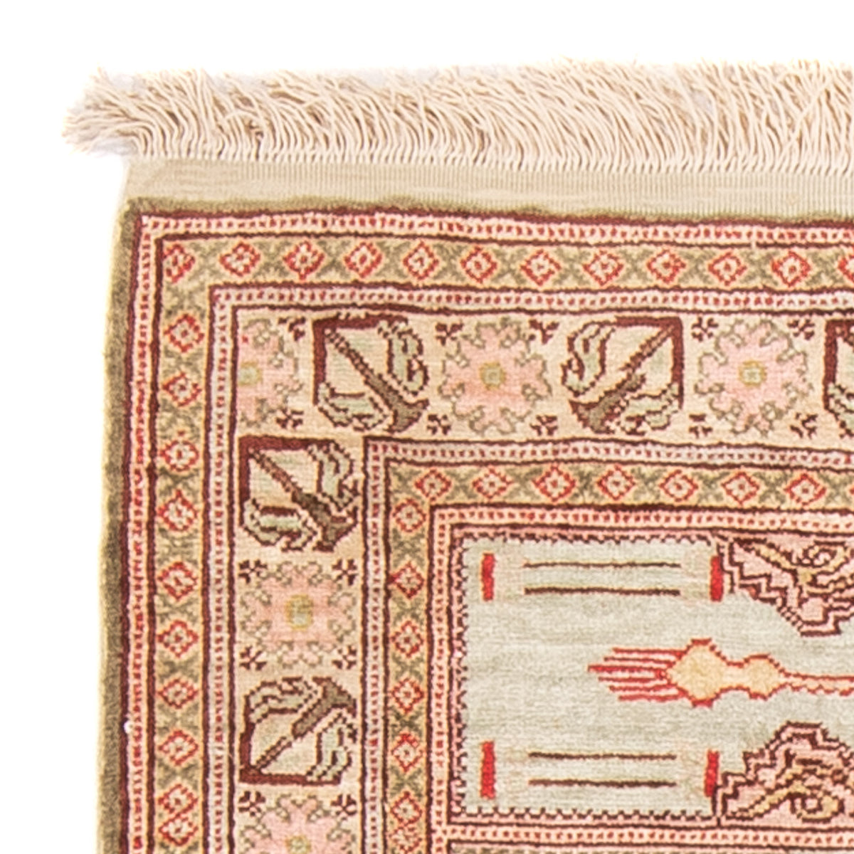 Oosters tapijt - Hereke - 61 x 41 cm - veelkleurig