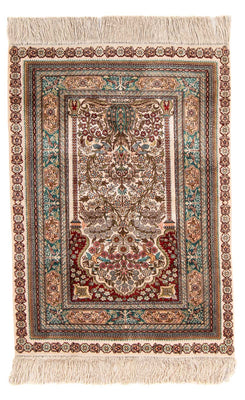 Oosters tapijt - Hereke - 91 x 62 cm - veelkleurig