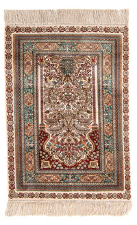 Oosters tapijt - Hereke - 91 x 62 cm - veelkleurig