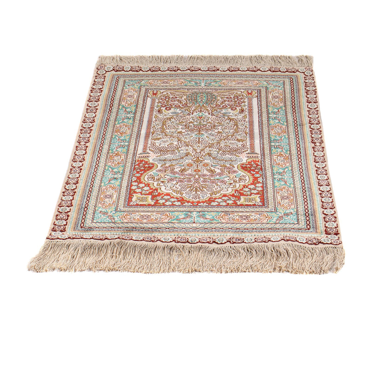 Oosters tapijt - Hereke - 91 x 62 cm - veelkleurig