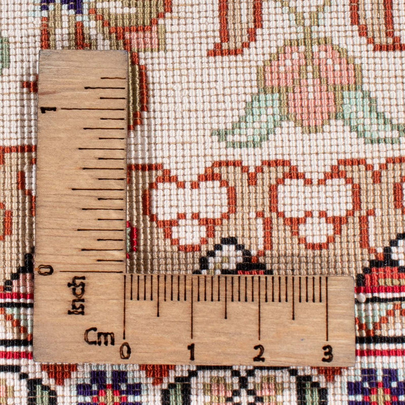 Zijden tapijt - Ghom Silk - Premium - 119 x 77 cm - beige