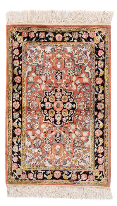 Chinese zijde Tapijt 62x93cm - Oosters Tapijt