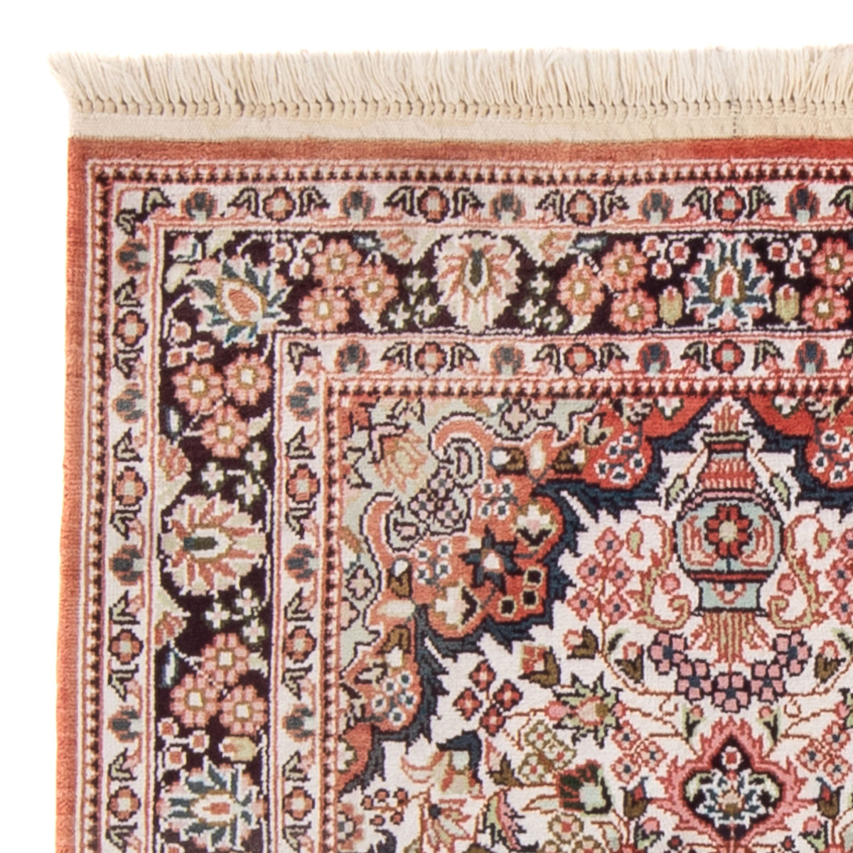 Zijden tapijt - China zijde - 91 x 63 cm - beige