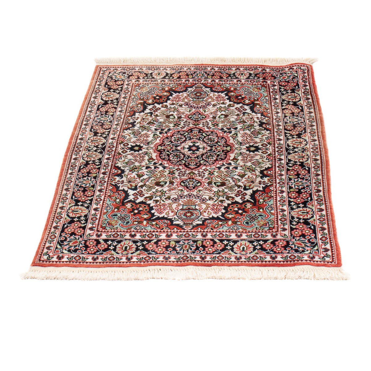 Zijden tapijt - China zijde - 91 x 63 cm - beige