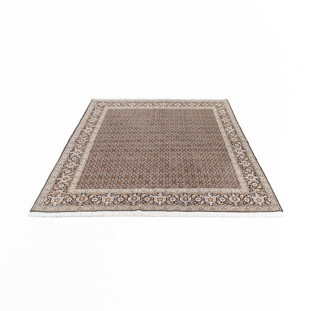 Perzisch tapijt - Tabriz - Royal - 195 x 154 cm - donker beige