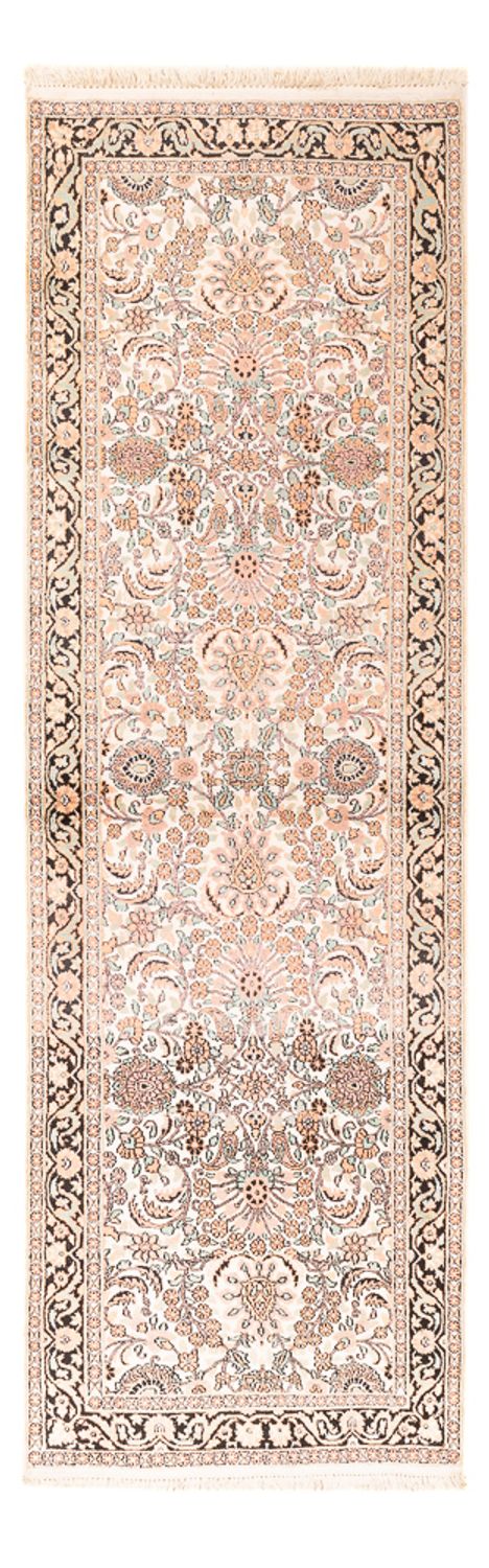 Loper Zijden tapijt - Kashmir Silk - 280 x 96 cm - roze