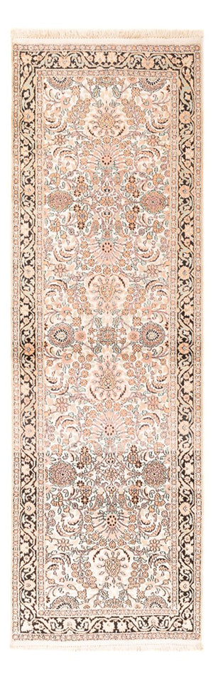 Loper Zijden tapijt - Kashmir Silk - 280 x 96 cm - roze