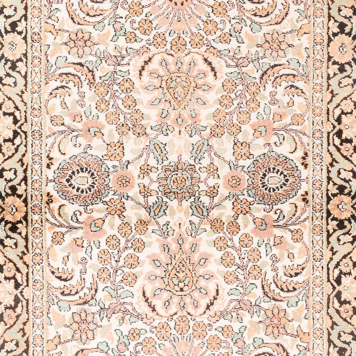 Loper Zijden tapijt - Kashmir Silk - 280 x 96 cm - roze