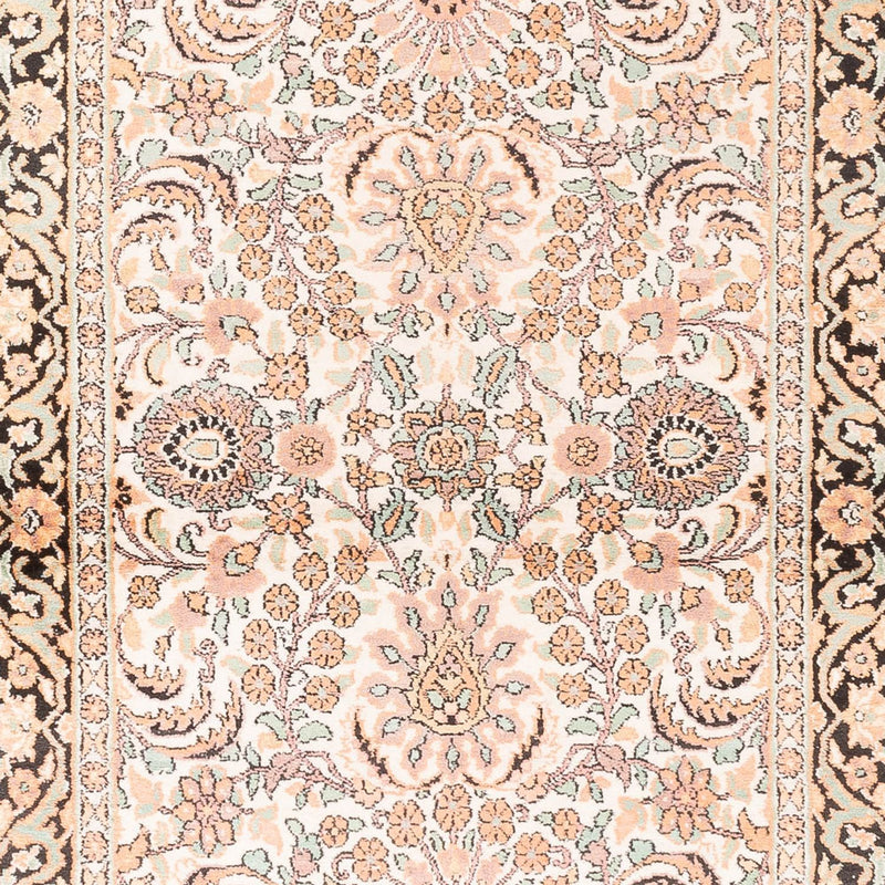 Loper Zijden tapijt - Kashmir Silk - 280 x 96 cm - roze