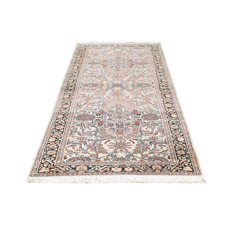Loper Zijden tapijt - Kashmir Silk - 280 x 96 cm - roze
