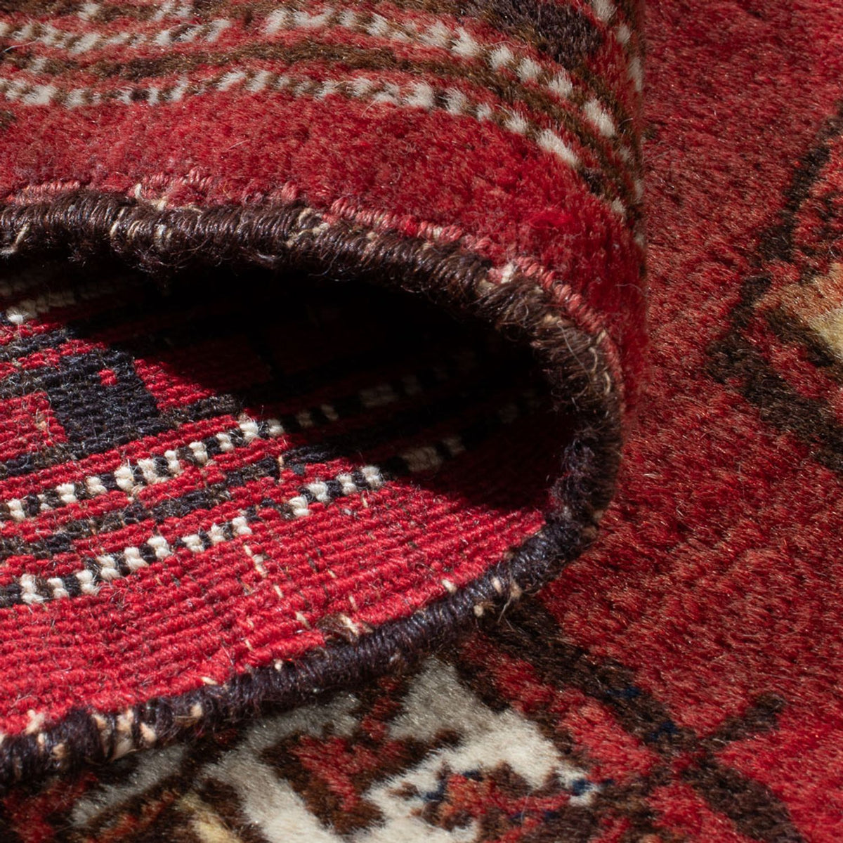 Turkaman tapijt - 121 x 83 cm - donkerrood