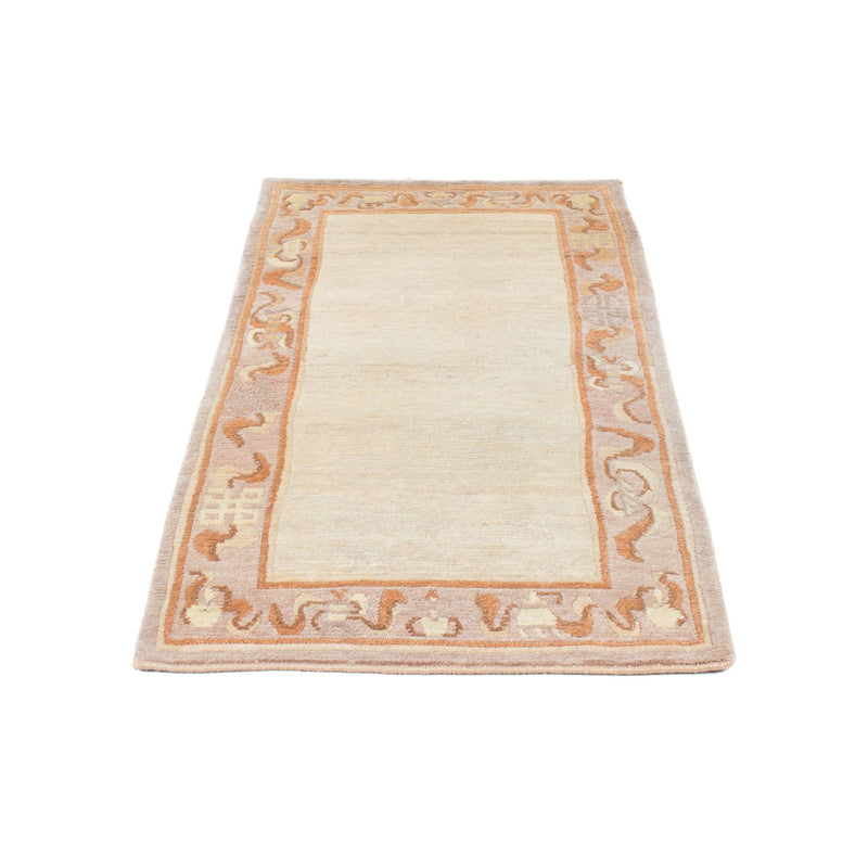 Loper Nepal tapijt - 156 x 74 cm - beige