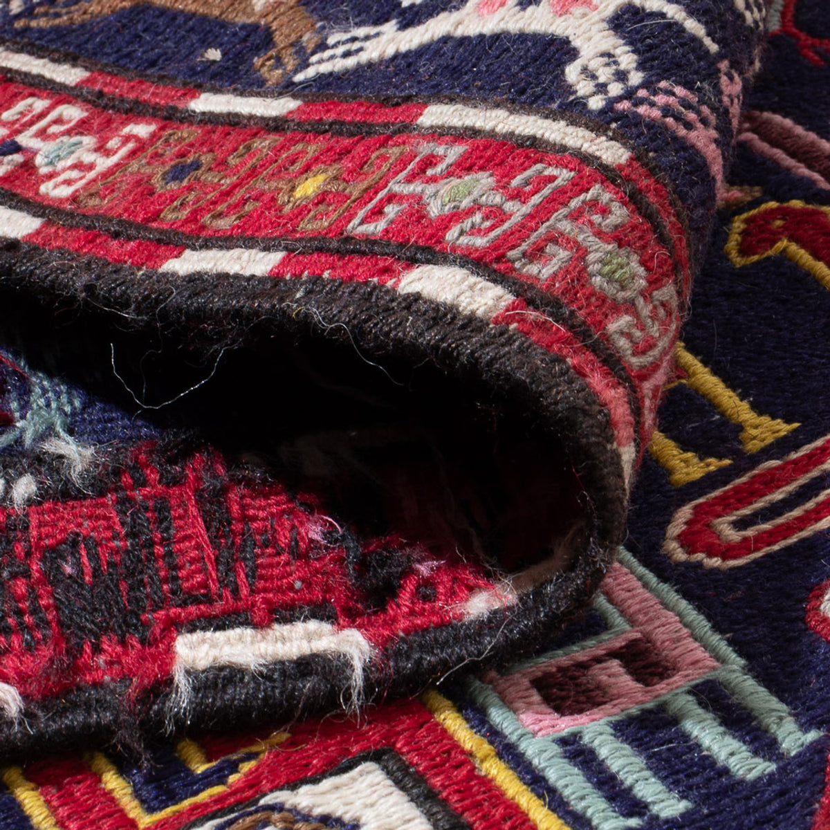 Loper Kelim tapijt - Oosters - 135 x 109 cm - veelkleurig