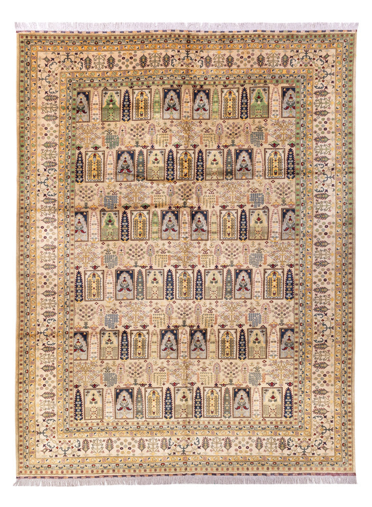 Afghaans tapijt - 400 x 300 cm - beige