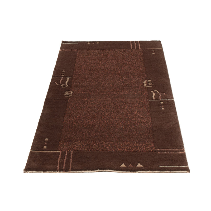 Nepal tapijt - 140 x 70 cm - donker beige