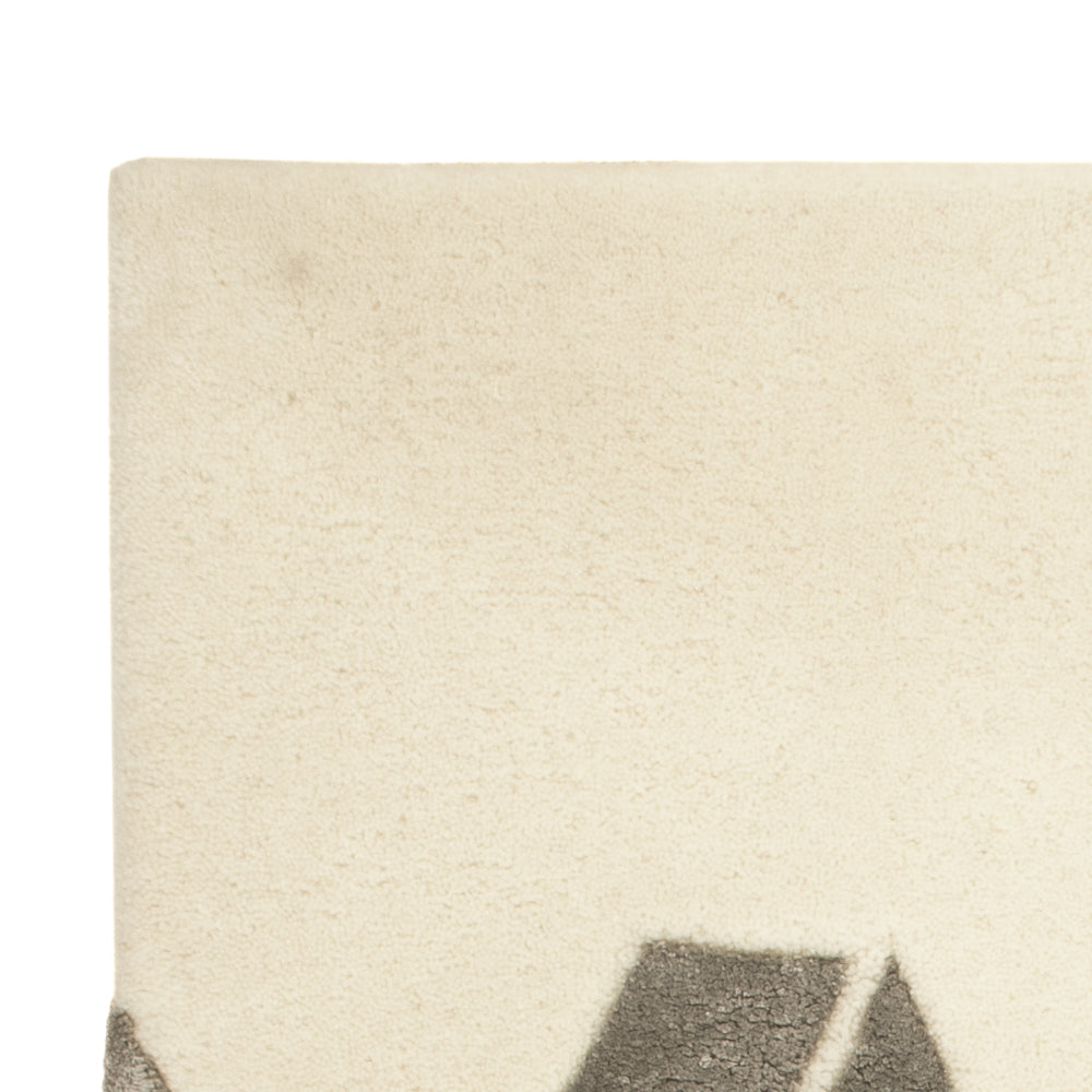 Wollen tapijt - 90 x 60 cm - beige