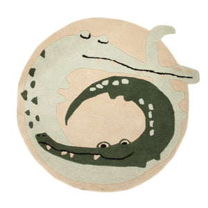 Kindertapijt rond  - 92 x 92 cm - veelkleurig