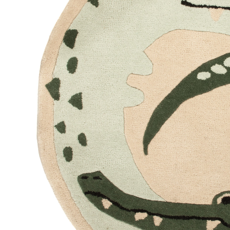 Kindertapijt rond  - 92 x 92 cm - veelkleurig