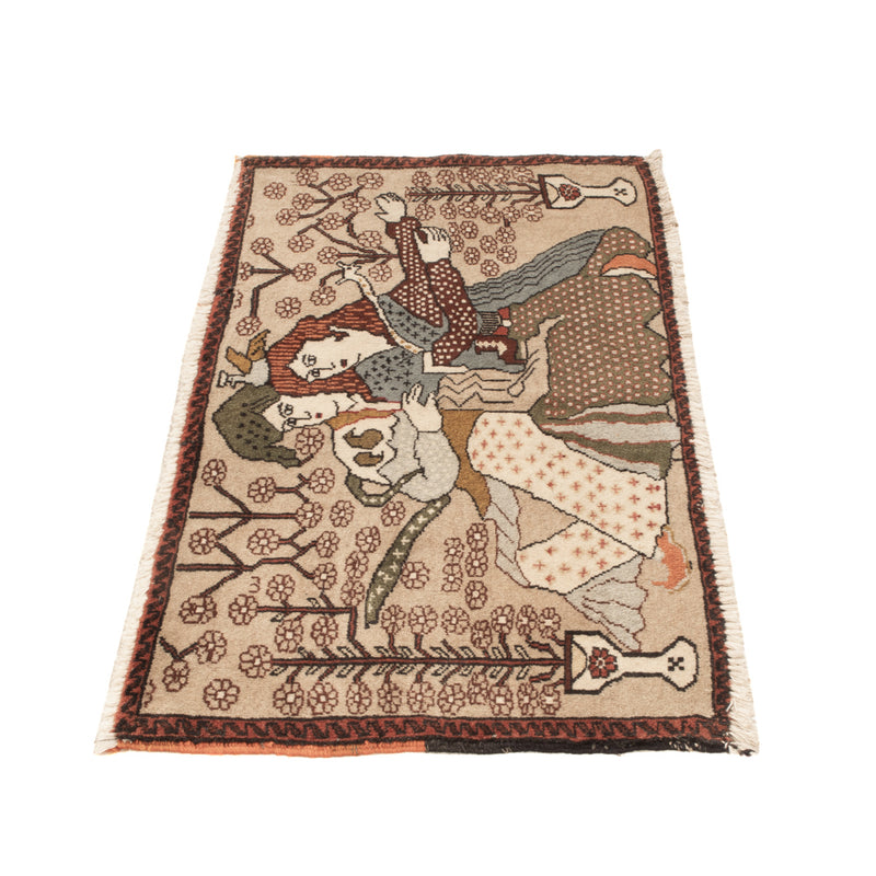 Afbeelding tapijt - 92 x 50 cm - beige