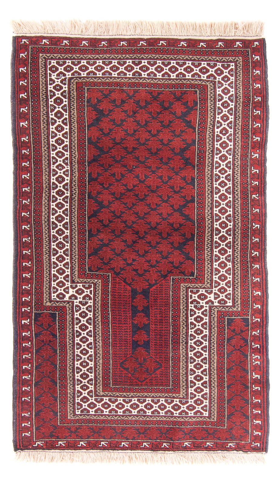 Baluch tapijt - Gebedskleed - 154 x 92 cm - rood