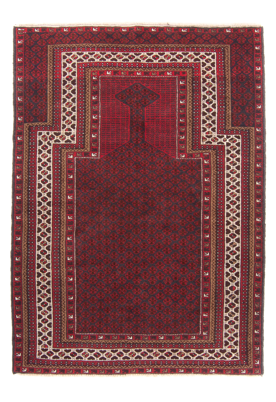 Baluch tapijt - Gebedskleed - 155 x 103 cm - donkerblauw