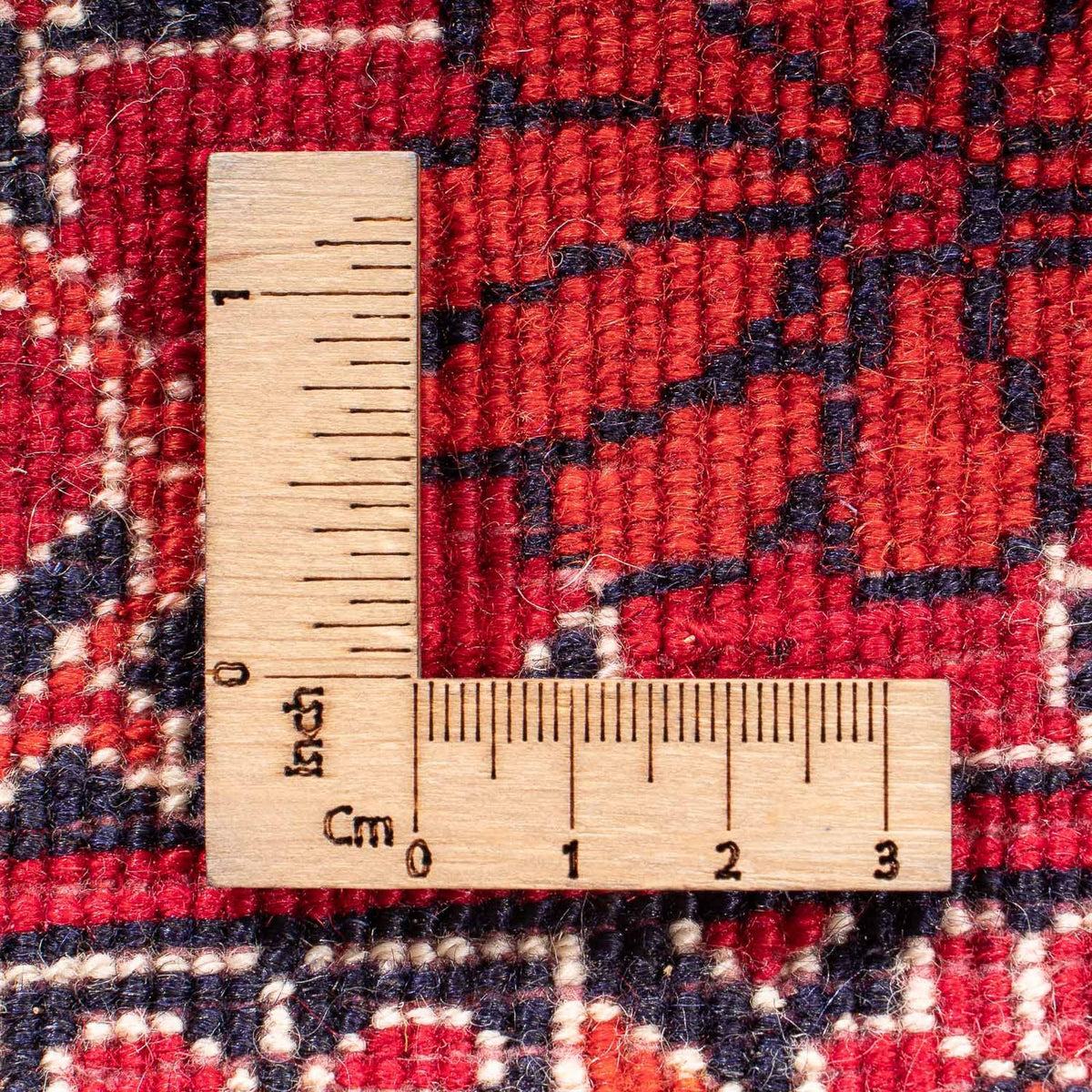 Baluch tapijt vierkant  - 104 x 91 cm - rood