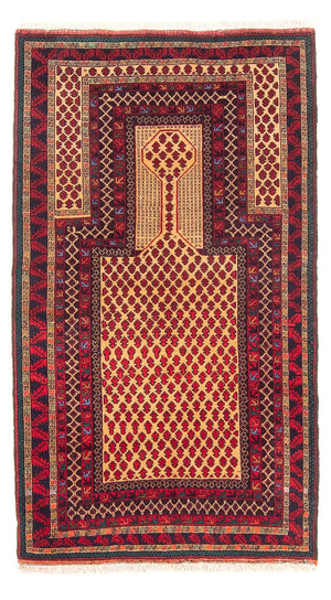 Baluch tapijt - Gebedskleed - 147 x 86 cm - beige