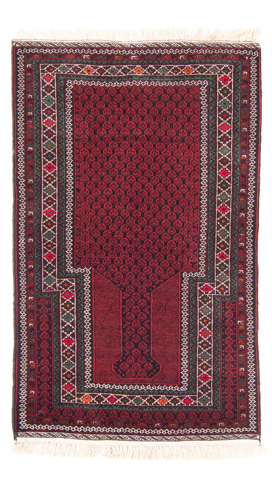 Baluch tapijt - Gebedskleed - 145 x 88 cm - rood