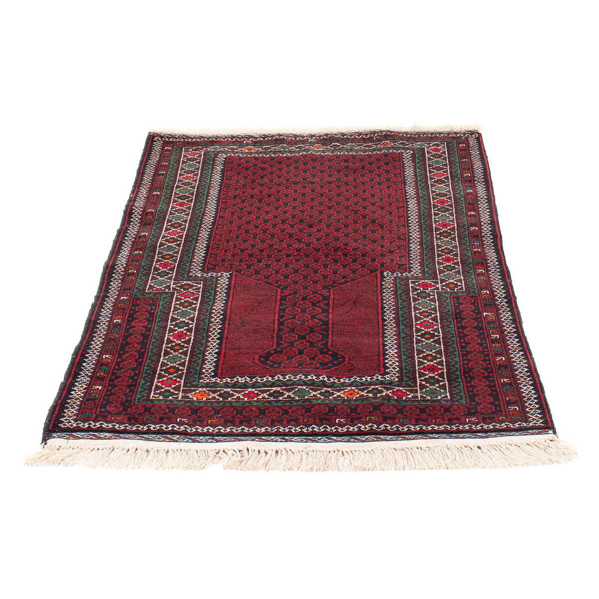 Baluch tapijt - Gebedskleed - 145 x 88 cm - rood