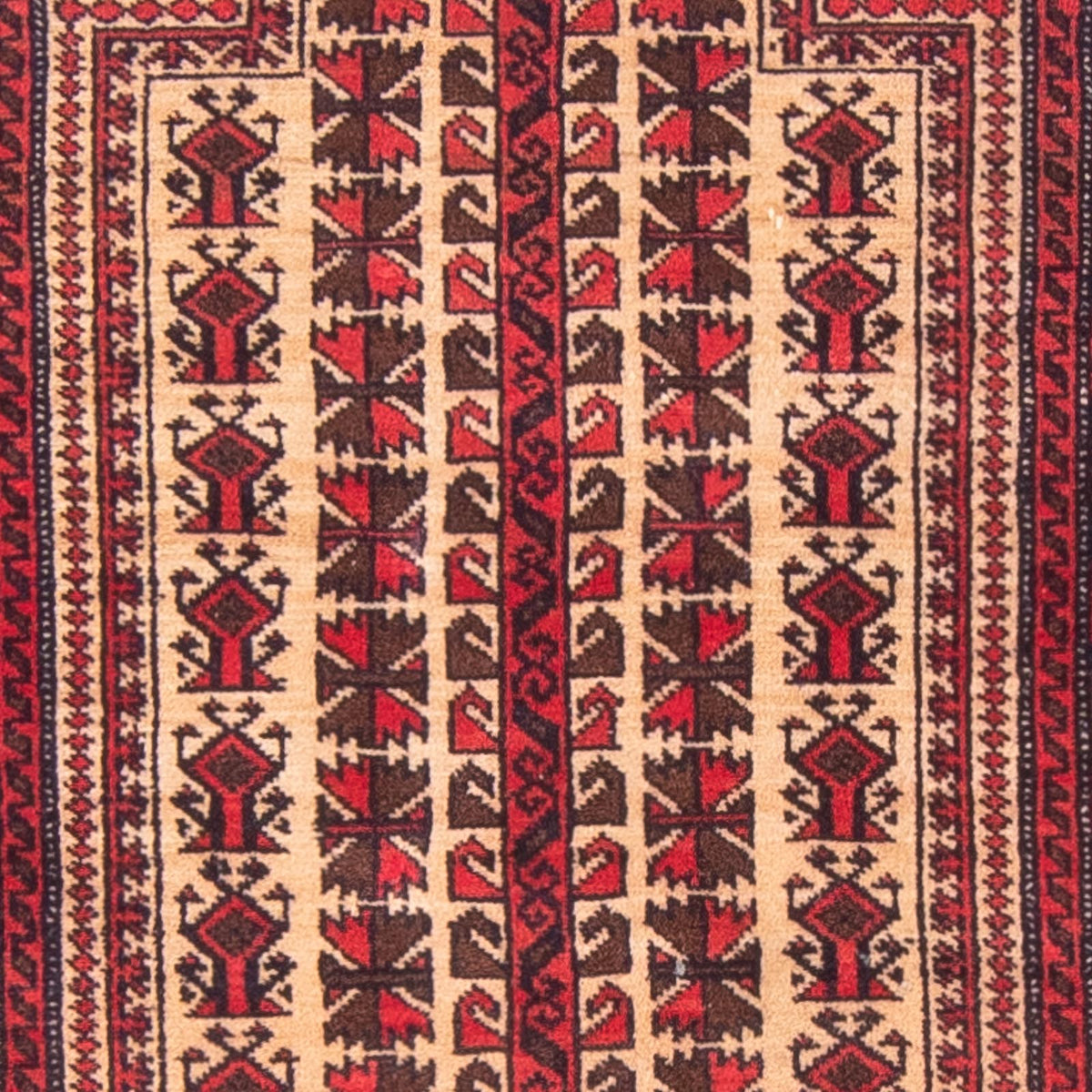 Baluch tapijt - Gebedskleed - 132 x 95 cm - beige