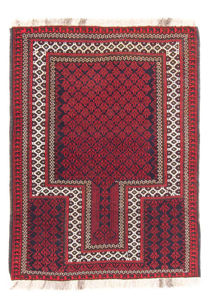 Baluch tapijt - Gebedskleed - 130 x 90 cm - rood