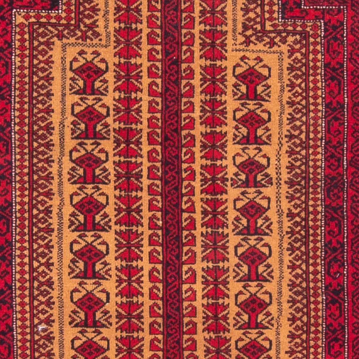 Baluch tapijt - Gebedskleed - 148 x 97 cm - oranje