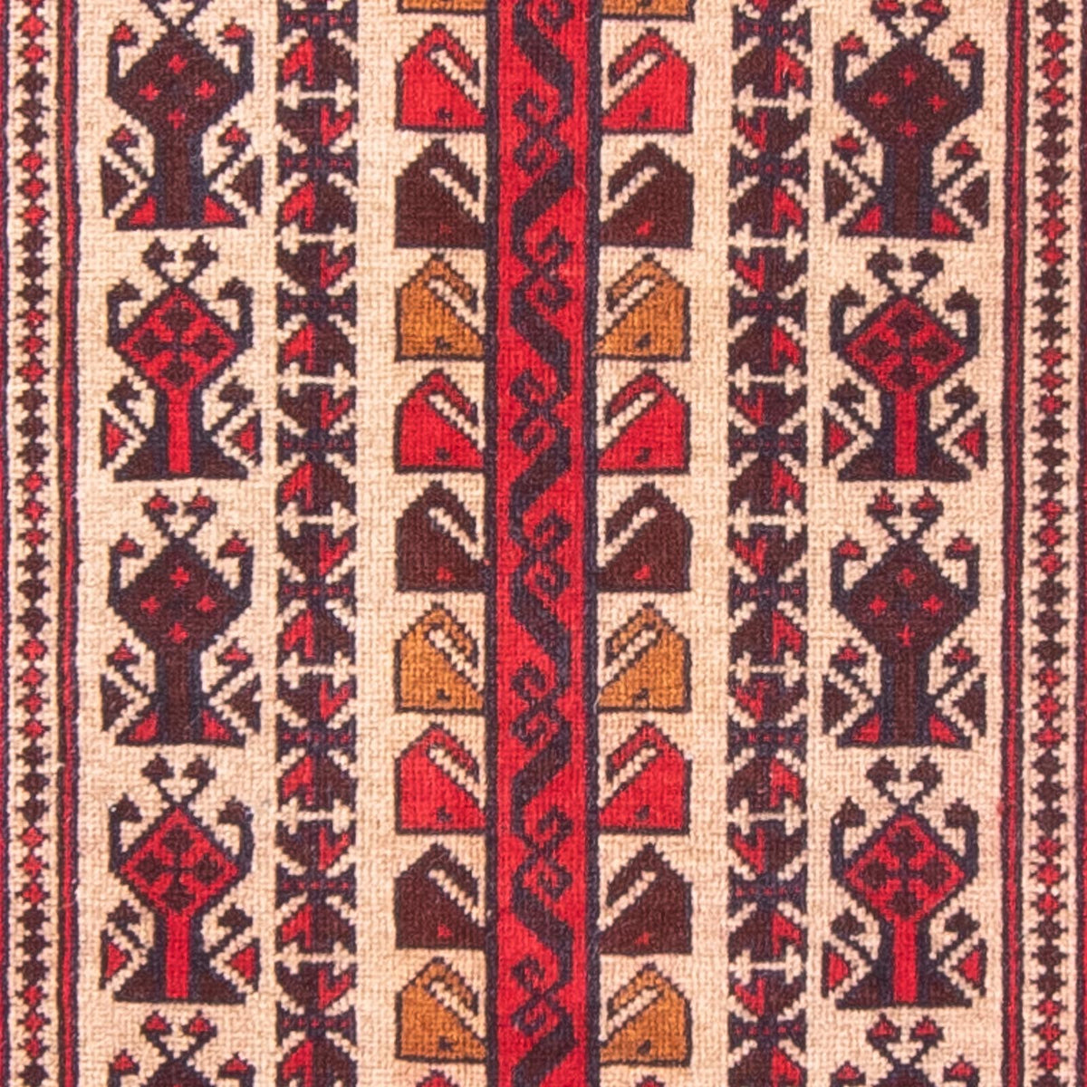 Baluch tapijt - Gebedskleed - 140 x 84 cm - beige