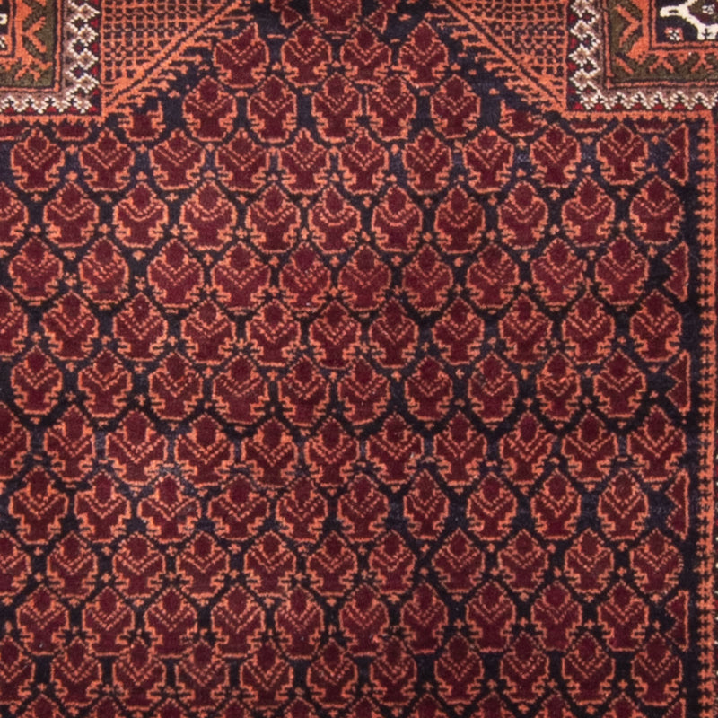 Baluch tapijt - Gebedskleed - 148 x 90 cm - blauw