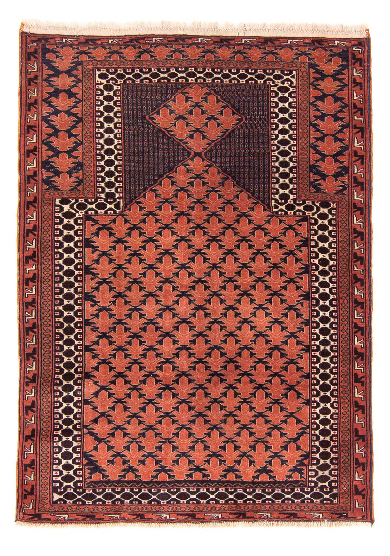 Baluch tapijt - Gebedskleed - 138 x 95 cm - roest
