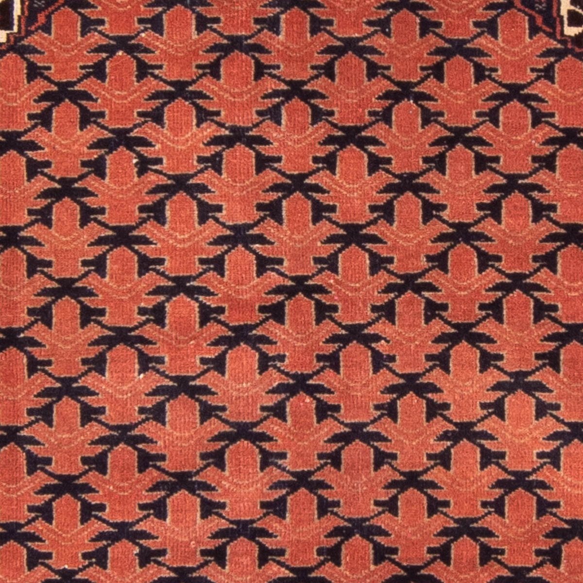 Baluch tapijt - Gebedskleed - 138 x 95 cm - roest