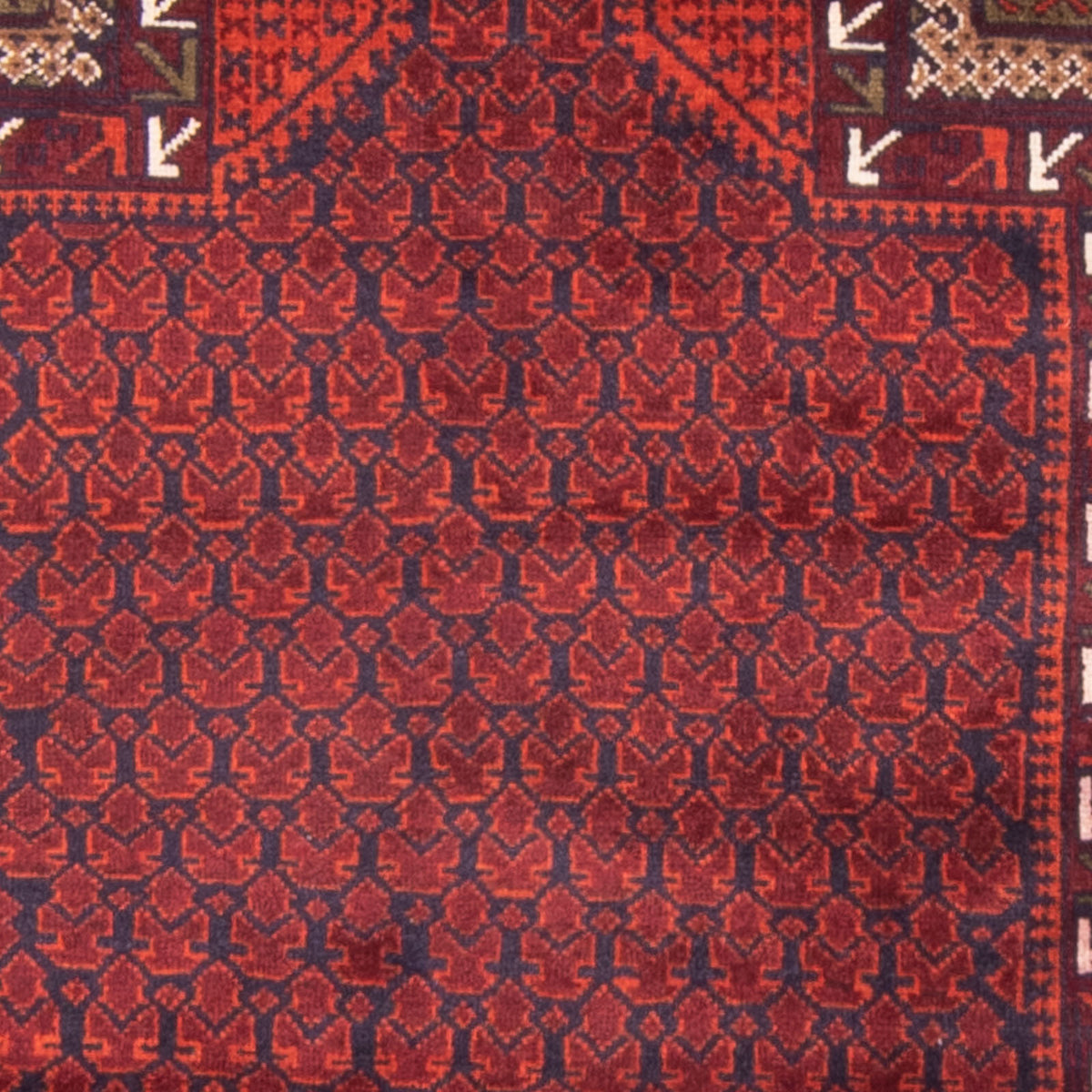 Baluch tapijt - Gebedskleed - 150 x 96 cm - rood