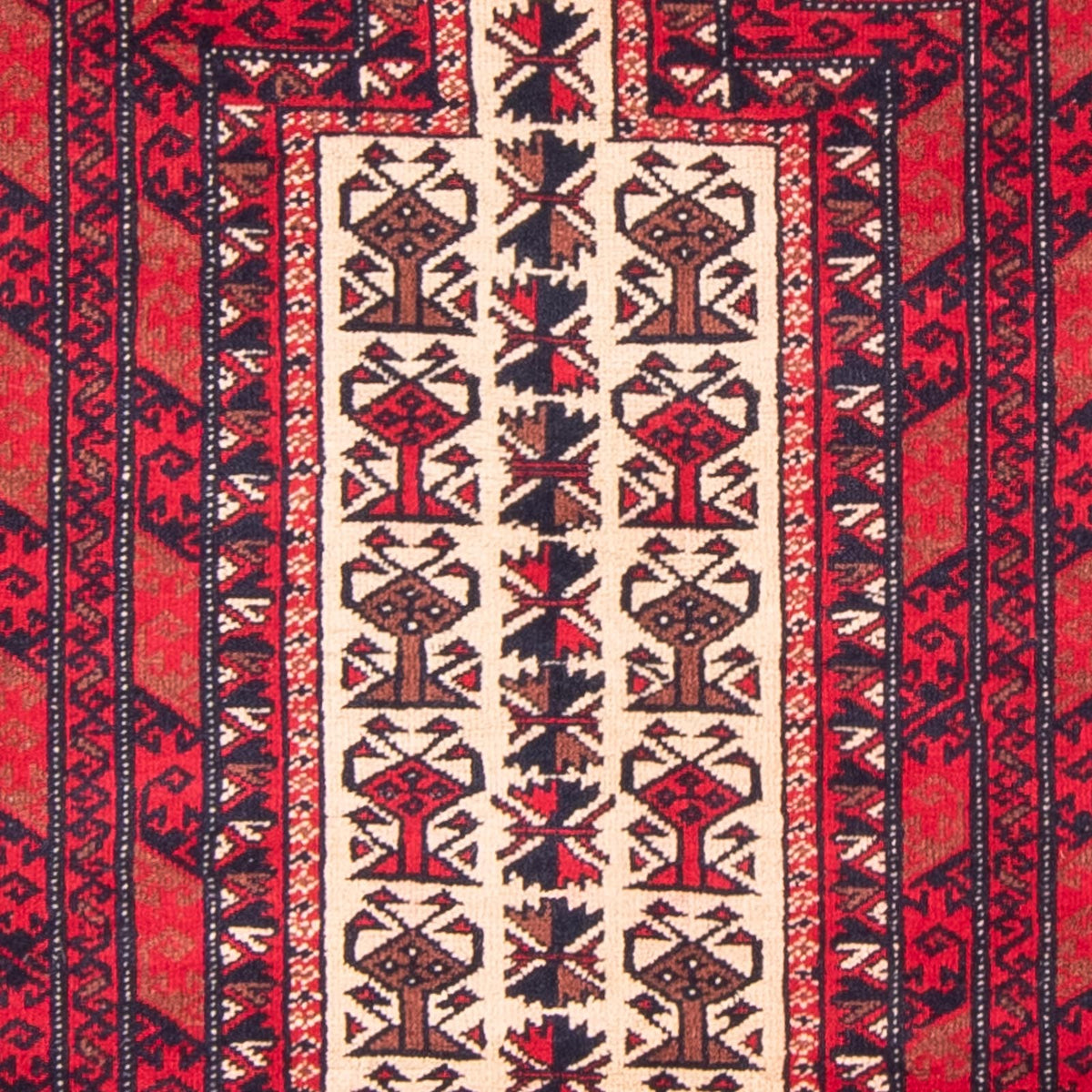 Baluch tapijt - Gebedskleed - 135 x 100 cm - beige