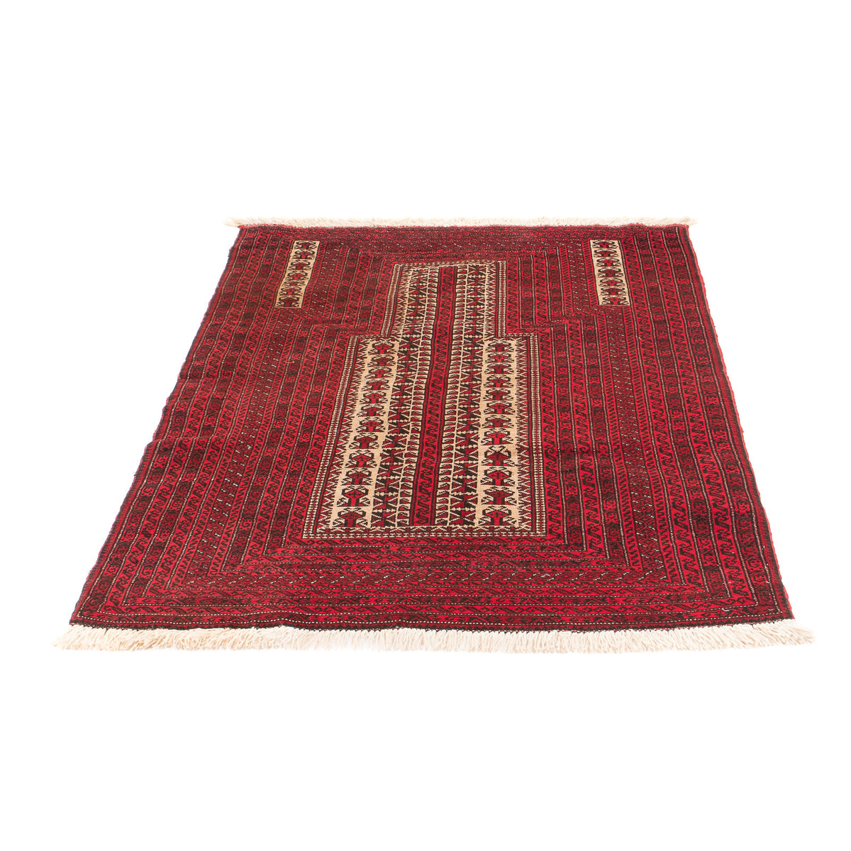 Baluch tapijt - Gebedskleed - 132 x 92 cm - beige