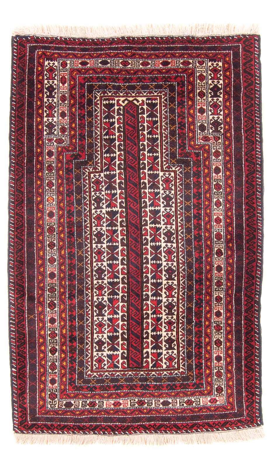 Baluch tapijt - Gebedskleed - 150 x 102 cm - beige