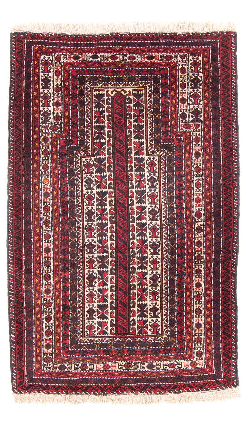 Baluch tapijt - Gebedskleed - 150 x 102 cm - beige
