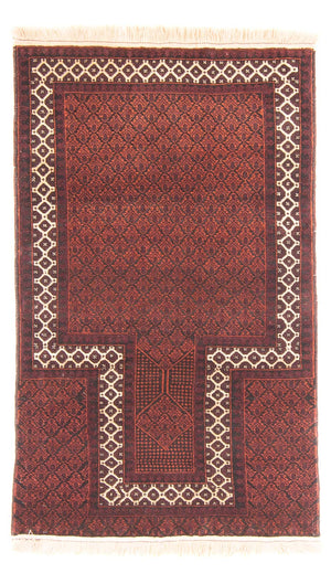 Baluch tapijt - Gebedskleed - 142 x 85 cm - rood