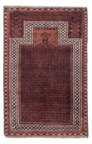 Baluch tapijt - Gebedskleed - 146 x 96 cm - donkerblauw
